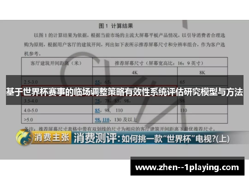 基于世界杯赛事的临场调整策略有效性系统评估研究模型与方法