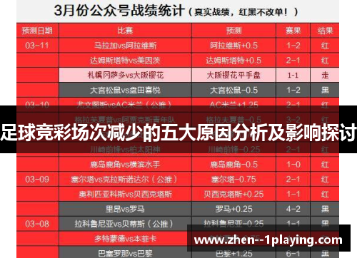 足球竞彩场次减少的五大原因分析及影响探讨